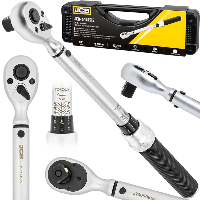 Klucz dynamometryczny z blokadą etui certyfikat kalibracji 10-60Nm 1/2" JCB Zamów teraz