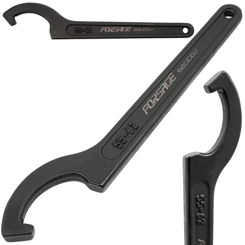 Klucz hakowy z noskiem do nakrętek 55-62 mm FORSAGE Tani
