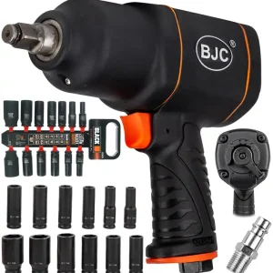 Wysoka jakość Klucz pneumatyczny udarowy do kół 1/2 bjc mocny 1850Nm nasadki 10-32 zestaw BJC
