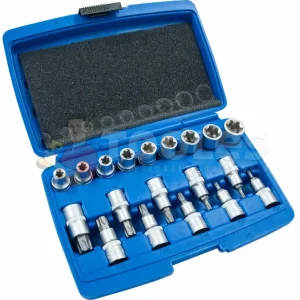 Klucze nasadowe TORX BITY 1/2 E-TORX 19el SILVER Tani