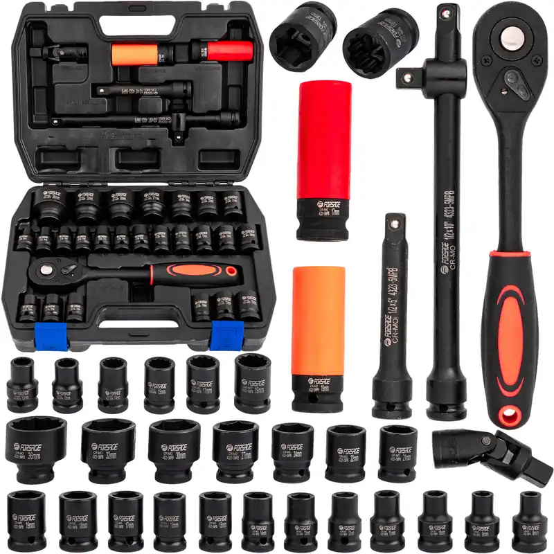Klucze nasadowe zestaw 32 elementów 1/2 " FORSAGE Hit cenowy