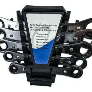Klucze oczkowe z grzechotką 6-22mm 5 sztuk FALON-TECH Łatwy zwrot