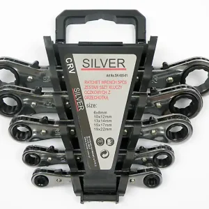 Kup online Klucze oczkowe z grzechotką 6-22mm 5 sztuk SILVER