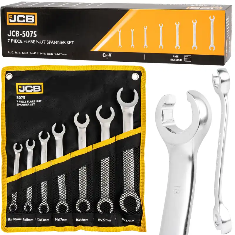 Zniżka Klucze otwarte oczkowe zestaw do przewodów hamulcowych CR-V 7el 8-27mm JCB