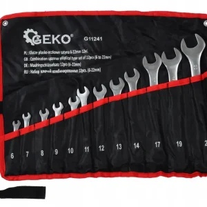 Ekspresowa dostawa Klucze płasko oczkowe 6-22 mm 12 el klucze płaskie GEKO