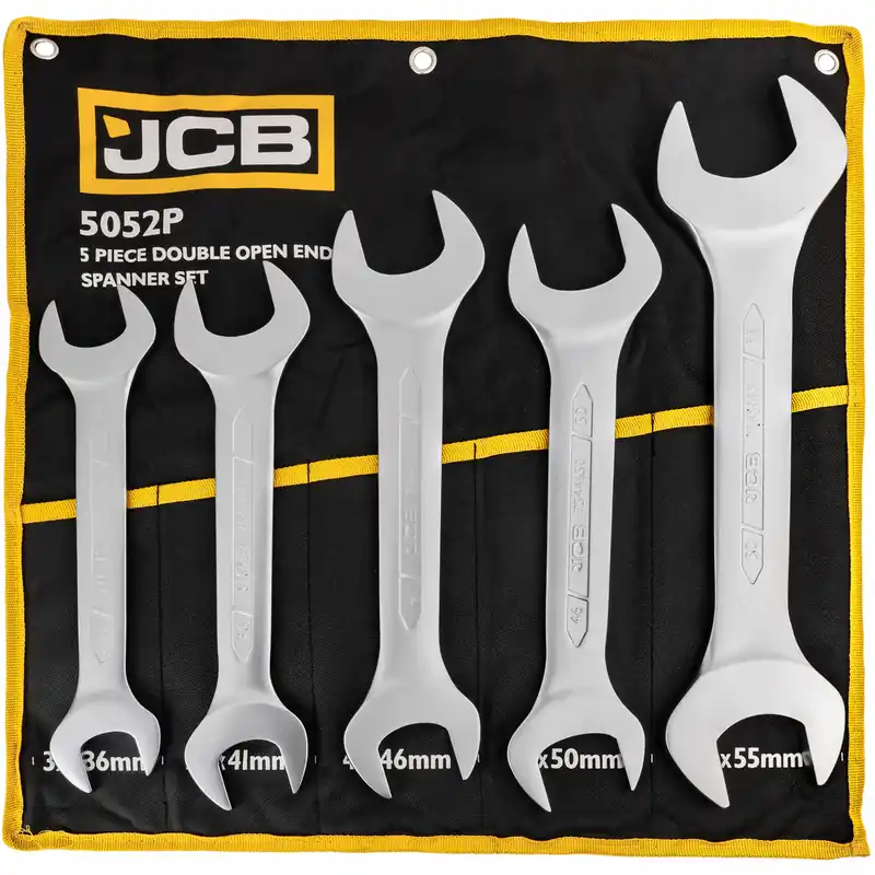 Obniżka ceny Klucze płasko oczkowe dwustronne zestaw płachta satyna Cr-V 5el 32-55mm JCB