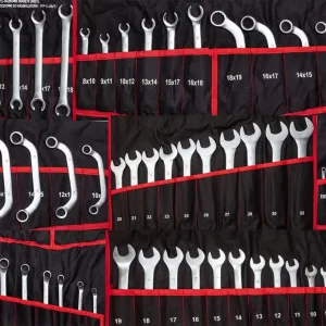 Klucze płasko oczkowe torx wygięte typ C półotwarte 47 sztuk (płachta) Sprawdź teraz