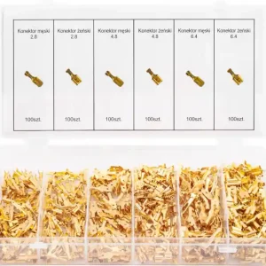 Cena promocyjna Konektory samochodowe końcówki męskie i żeńskie 600szt. GEKO