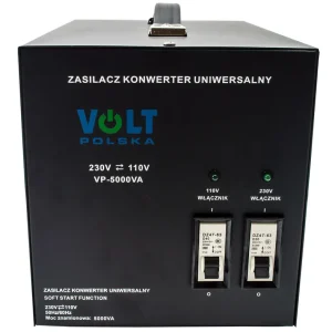 Konwerter reduktor napięcia 5000W (230V/110V) VOLT POLSKA Tani