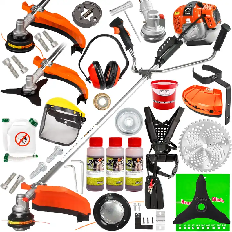 Najlepsza cena Kosa spalinowa wykaszarka podkaszarka kosiarka DEMON RQ580 TURBO ZESTAW XXL