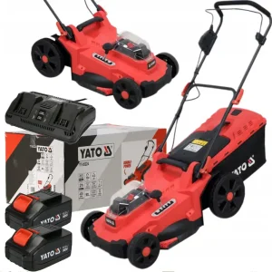 Ostatnia szansa Kosiarka akumulatorowa do trawy bezszczotkowa 36V 2x4Ah system 2x18V 43cm YT-85224 YATO