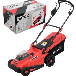 Kup teraz Kosiarka akumulatorowa do trawy mocna 36V 2x18V 2x4Ah 37 cm YT-85222 YATO