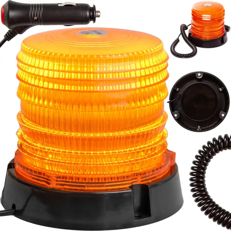 Niska cena Lampa LED światło ostrzegawcze kogut magnes do samochodu lawety 10-30V 6W MAR-POL