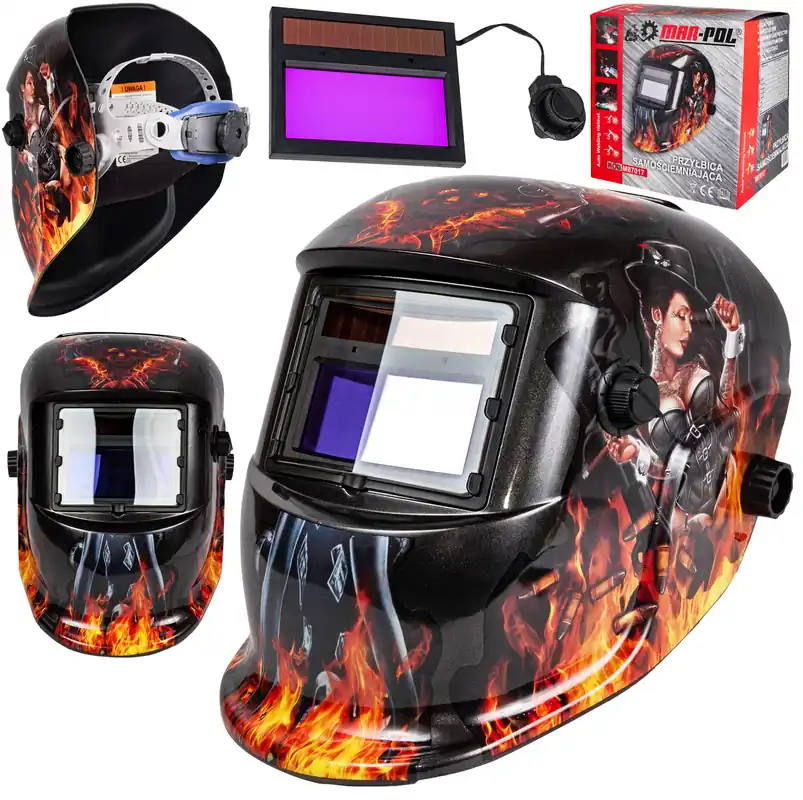 Maska spawalnicza przyłbica samościemniająca Gangsterka MAR-POL Wysoka jakość