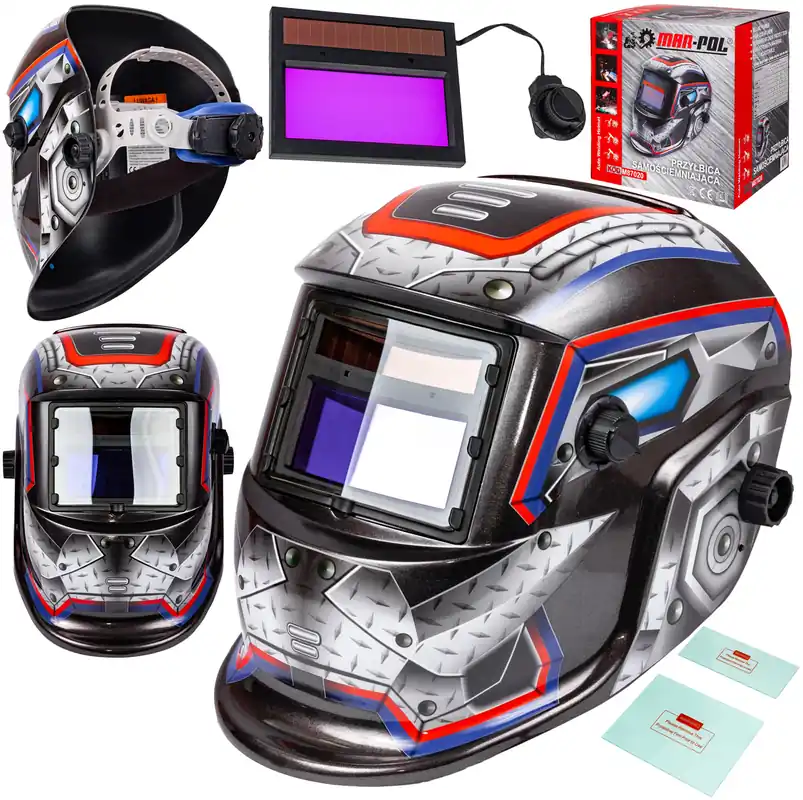 Ograniczona ilość Maska spawalnicza przyłbica samościemniająca Techno Zbroja MAR-POL