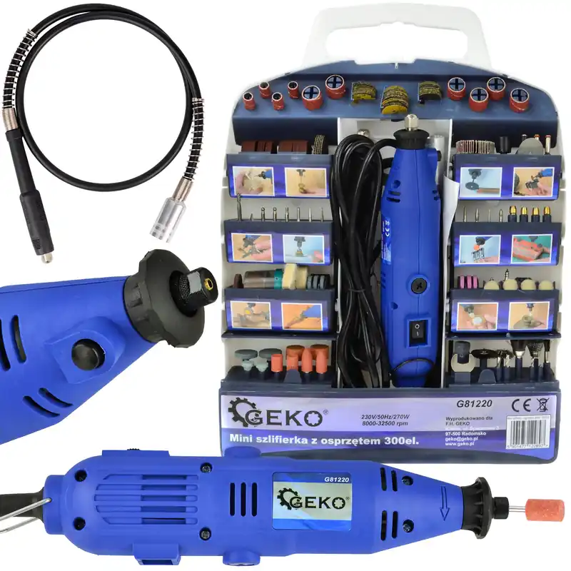 Bestseller Multiszlifierka (mini szlifierka) DREMEL 270W 300el Frezarka GEKO