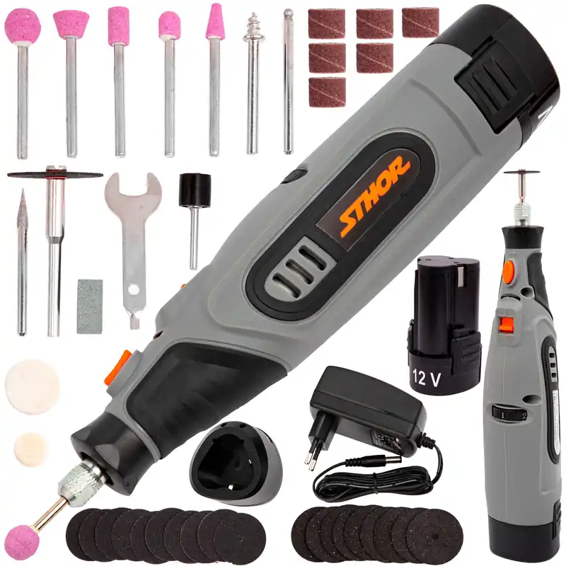 Cena promocyjna Multiszlifierka Mini Frezarka Wiertarka 40 el STHOR