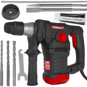 Bezpieczna płatność Młot udarowy młotowiertarka wiertarka sds plus walizka dłuta wiertła 2200w HEIDMANN GEKO