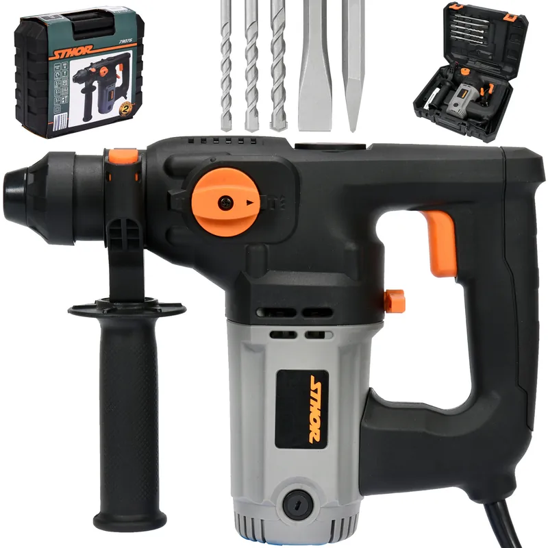 Młotowiertarka 3w1 SDS Plus 800W + komplet wierteł i dłut YATO Hit sprzedaży