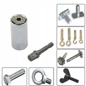 Ekspresowa dostawa Nasadka uniwersalna CRV z adapterem 7-19 mm 1/4-3/4 klucz nasadowy FALON-TECH