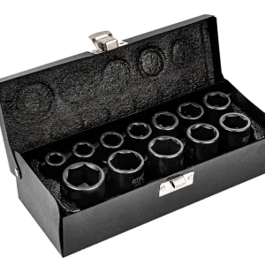 Nasadki udarowe klucze nasadowe krótkie 1/2" 10-24 mm zestaw 12el ROCKFORCE Rabat