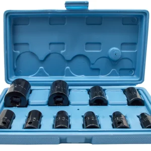 Nasadki udarowe Krótkie Zestaw 1/2 8-27 mm 10 sztuk Oferta limitowana