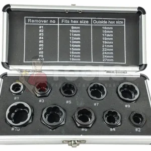 Nasadki wykrętaki do zniszczonych śrub nakrętek 9-19mm 10 elFALON-TECH Hit sprzedaży