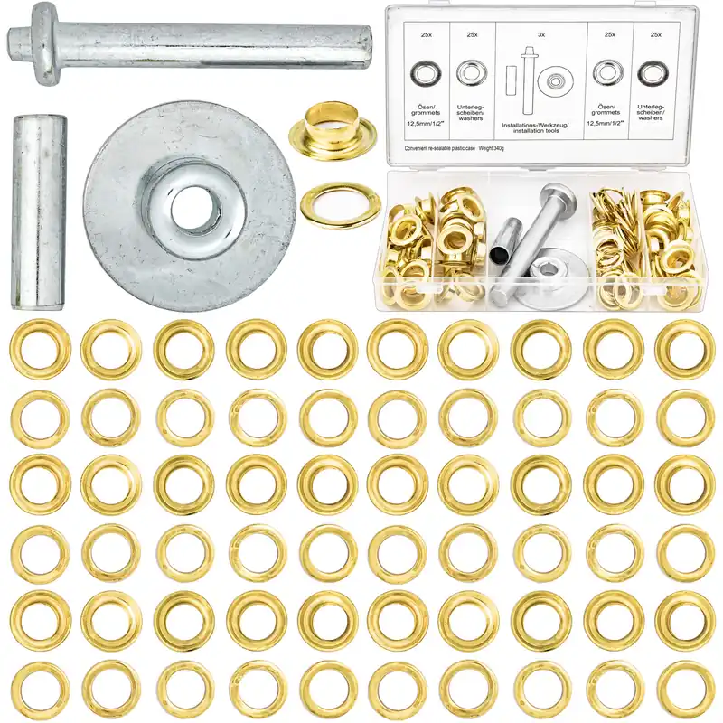 Oczka kaletnicze 103 sztuki 12,5mm FORSAGE Taniej