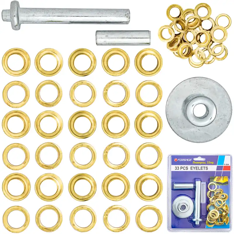 Oczka kaletnicze 33 elementy 22/14 mm FORSAGE Nowość