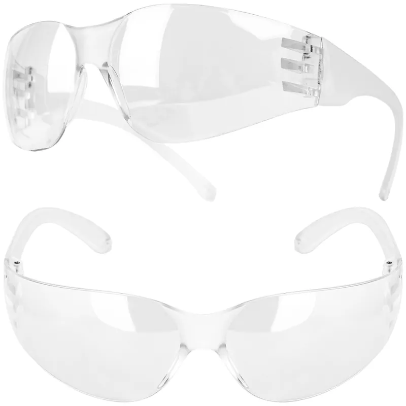 Okulary ochronne bezbarwne przeciwodpryskowe gogle robocze BHP ISMA Kup online