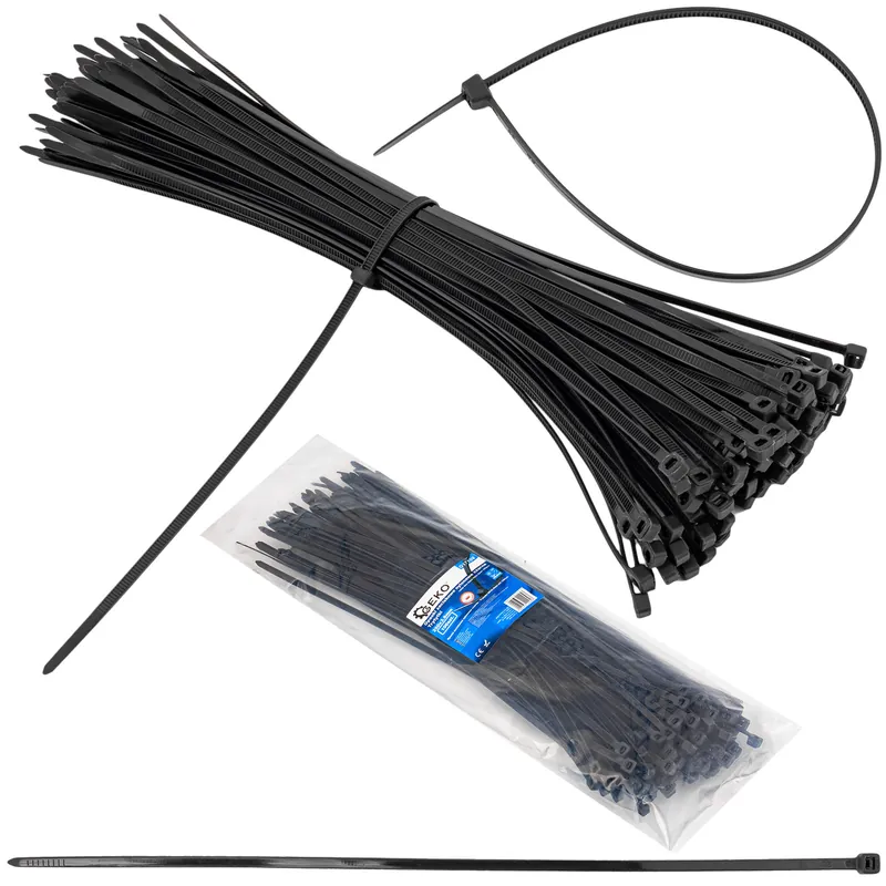 Tylko do końca tygodnia Opaski zaciskowe kablowe 250x3.6mm czarne 100el GEKO