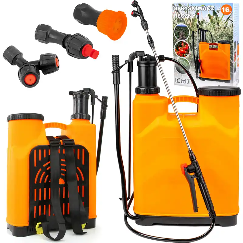 Ekspresowa dostawa Opryskiwacz Ciśnieniowy Plecakowy Ręczny 16L (3 dysze) MAR-POL