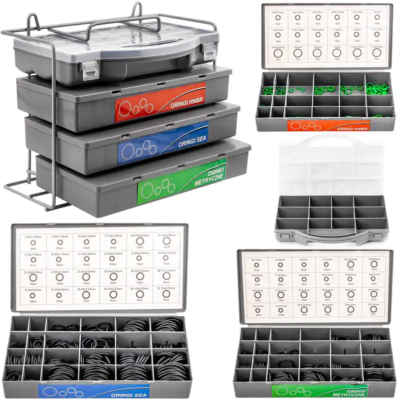 Oringi uszczelki uszczelka metryczne 900 szt. HNBR SEA SILVER Oferta limitowana