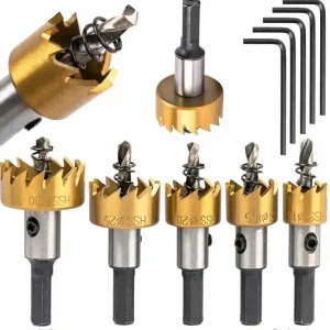 Otwornice widiowe do metalu stali drewna frezy wiertła koronki 16-30mm 5el FALON-TECH Tani