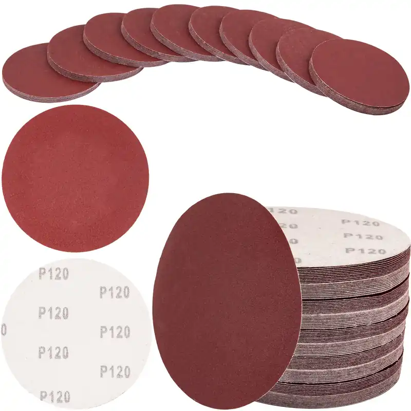 Ostatnia szansa Papier ścierny na rzep krążek dysk 125mm P120 100szt SILVER
