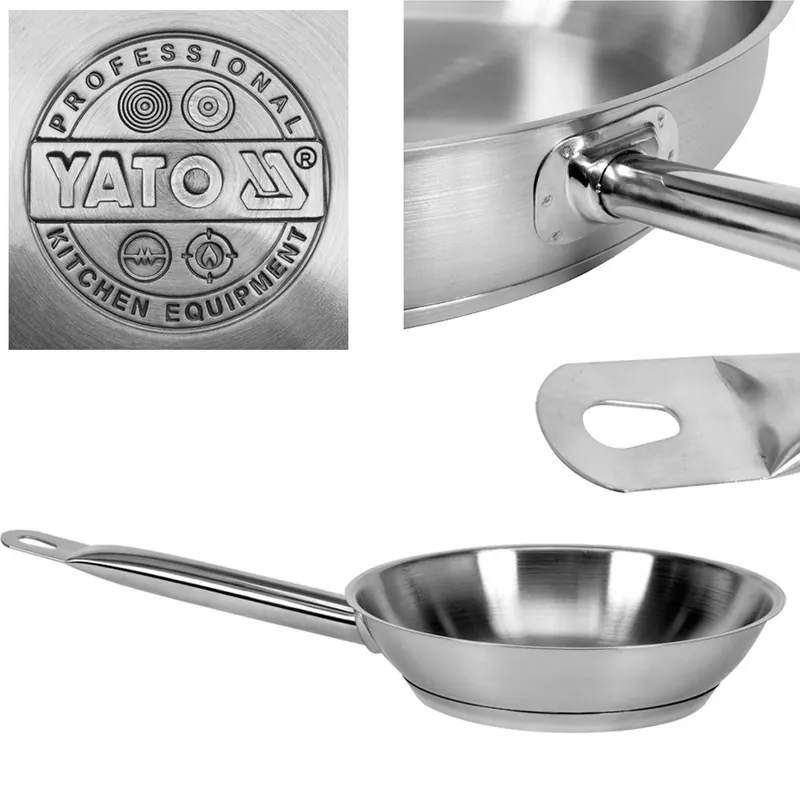 Patelnia gastronomiczna indukcja gaz pro 24CM TOYA YG-00101 YATO Tani