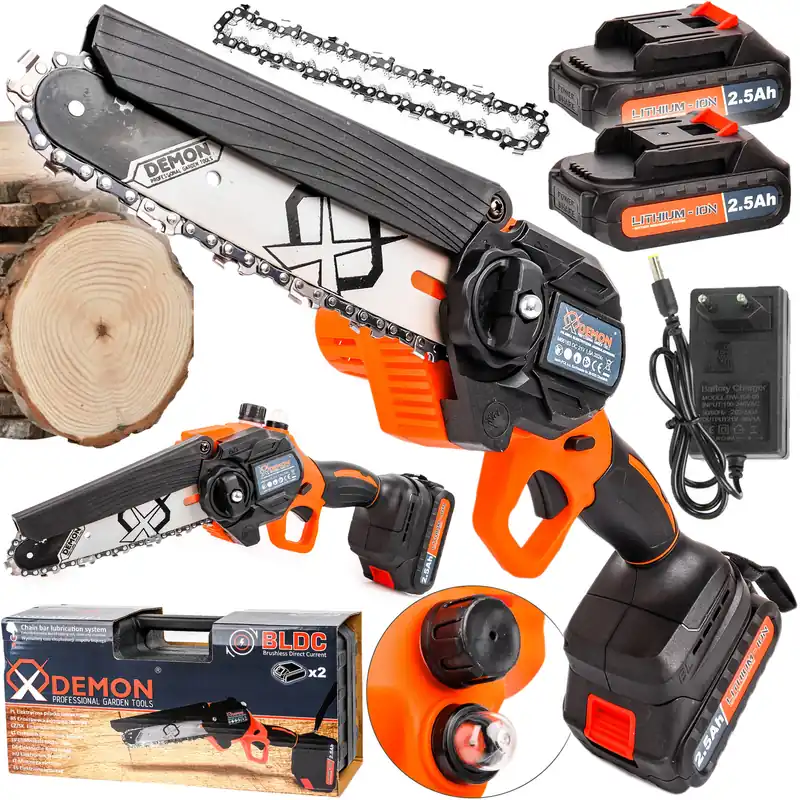 Pilarka akumulatorowa piła łańcuchowa bezszczotkowa 2x bateria 21V DEMON Oferta limitowana