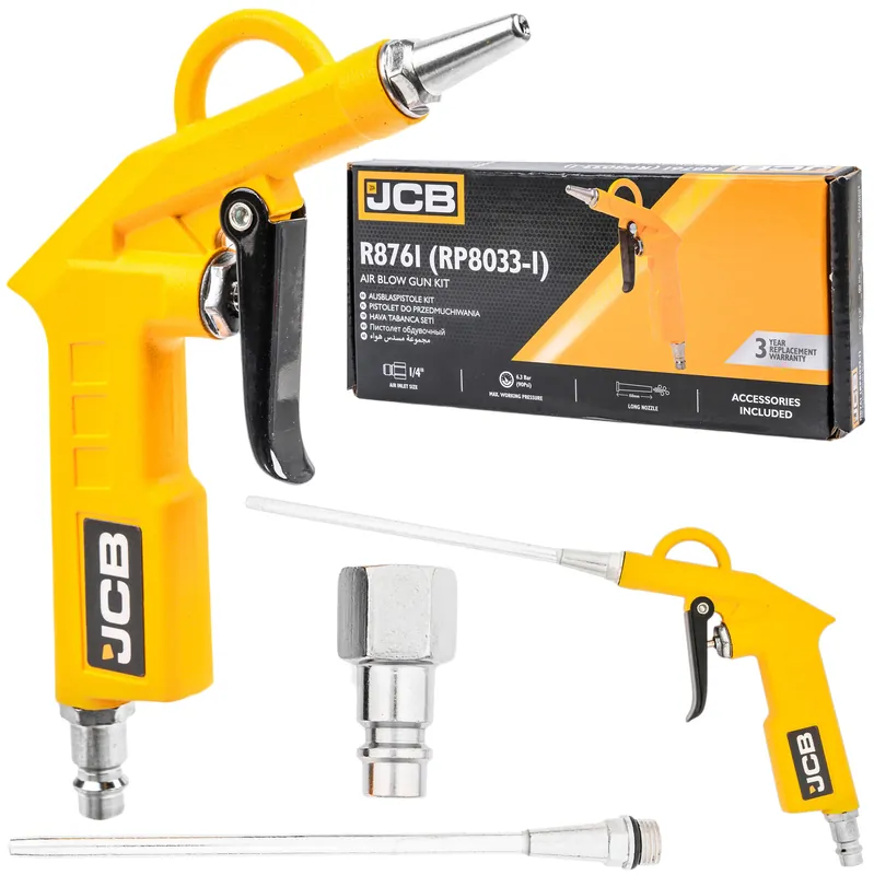 Do wyczerpania zapasów Pistolet do kompresora przedmuchiwania pneumatyczny do węża 2 dysze JCB