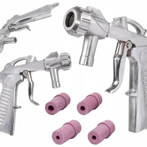 Pistolet do piaskowania + 4 dysze 4-7mm GEKO Łatwy zwrot