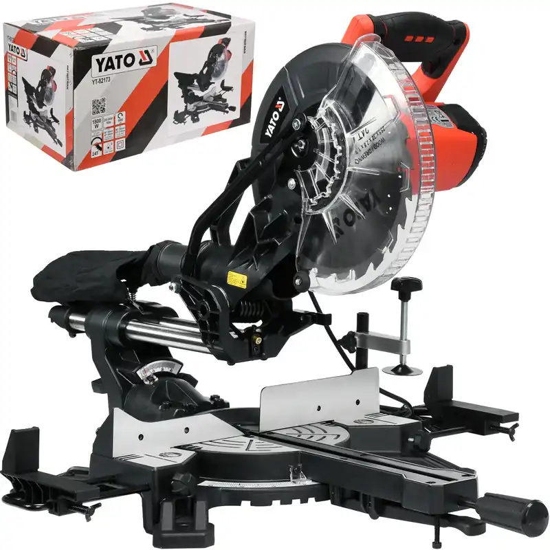 Niska cena Piła ukośna ukośnica z laserem precyzyjna 255mm 1800W YATO