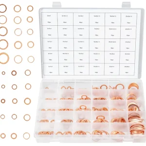 Ekspresowa dostawa Podkładki miedziane uszczelki 300 sztuk SILVER