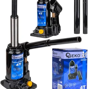 Podnośnik hydrauliczny słupkowy butelkowy żaba mocny lewarek 4T 4000 kg GEKO Hit cenowy