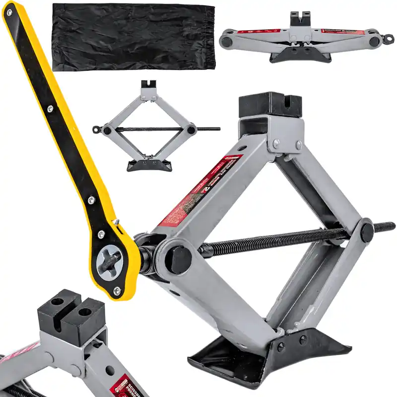 Podnośnik lewarek trapezowy do wymiany kół 2T 2000kg FORCEKRAFT Tylko dziś