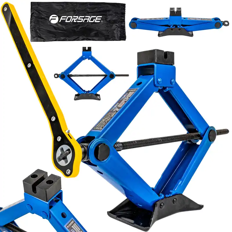 Podnośnik trapezowy trapez lewarek samochodowy do wymiany kół 2T 2000kg FORSAGE Cena promocyjna