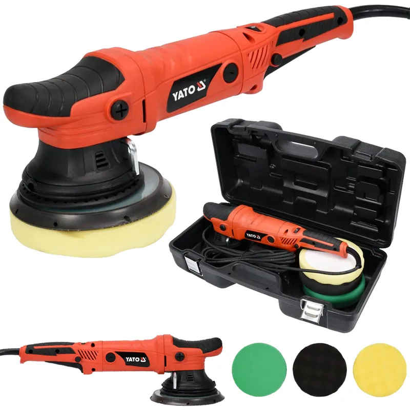 Bezpieczna płatność Polerka samochodowa mimośrodowa 720w 150mm + 3 krążki YT-82200 YATO