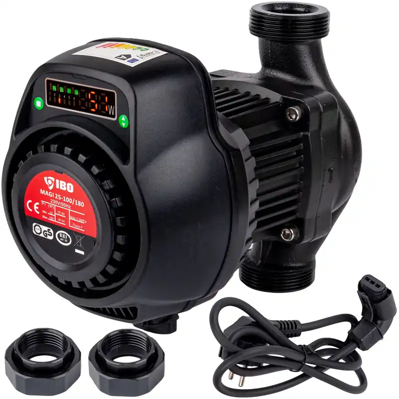 Pompa cyrkulacyjna obiegowa do pieca C.O. MAGI 25-100/180 elektroniczna IBO Wybór klientów