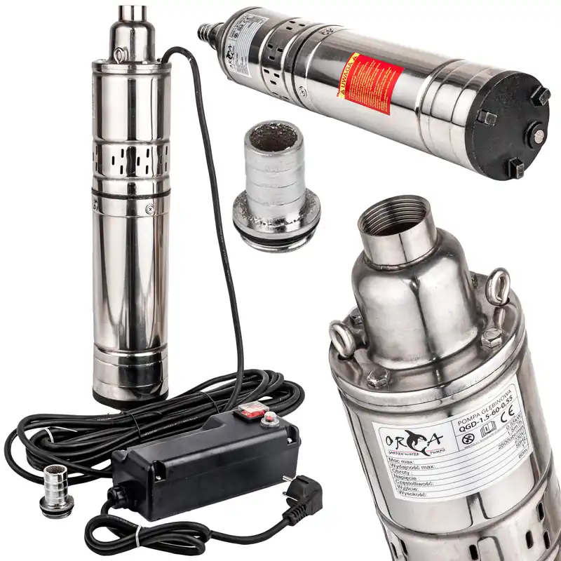 Pompa głębinowa do wody śrubowa 550W 1,5 m3/h 60m MAR-POL Bezpieczna płatność