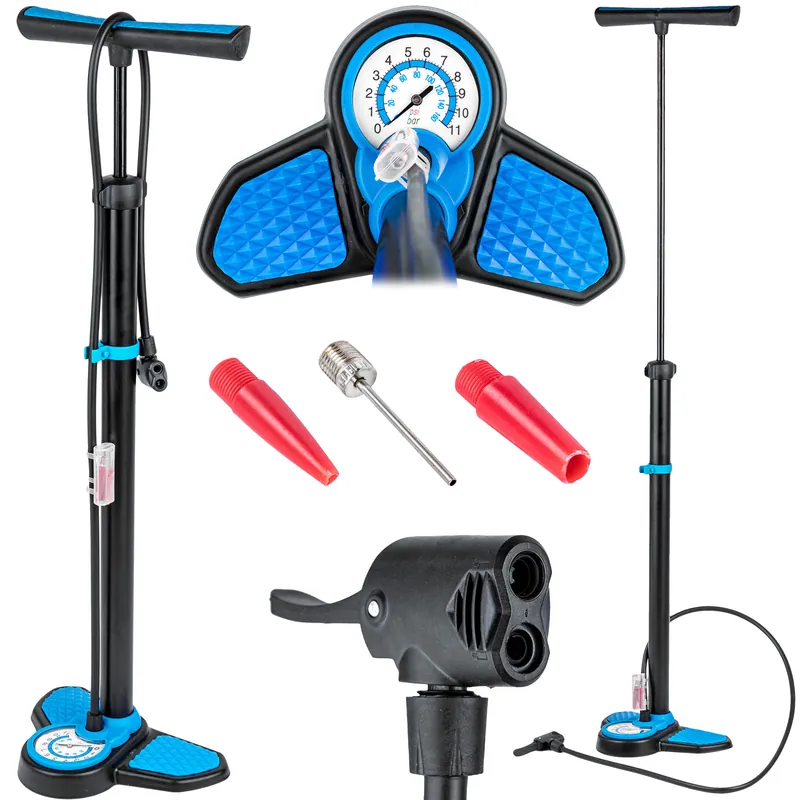 Bezpieczne zakupy Pompka warsztatowa rowerowa podłogowa ręczna FALON TECH