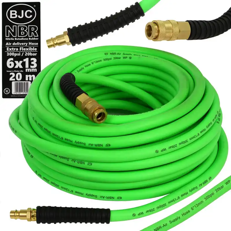 Cena promocyjna Profesjonalny wąż ciśnieniowy zakuwany 6x13mm 20m BJC