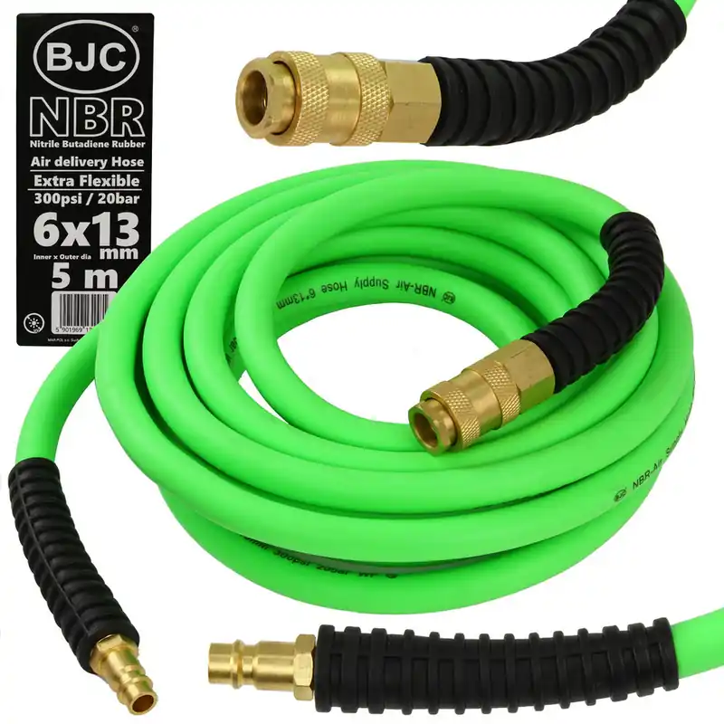 Ostatnie sztuki Profesjonalny wąż ciśnieniowy zakuwany 6x13mm 5m BJC